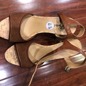 Brown Corked Heels